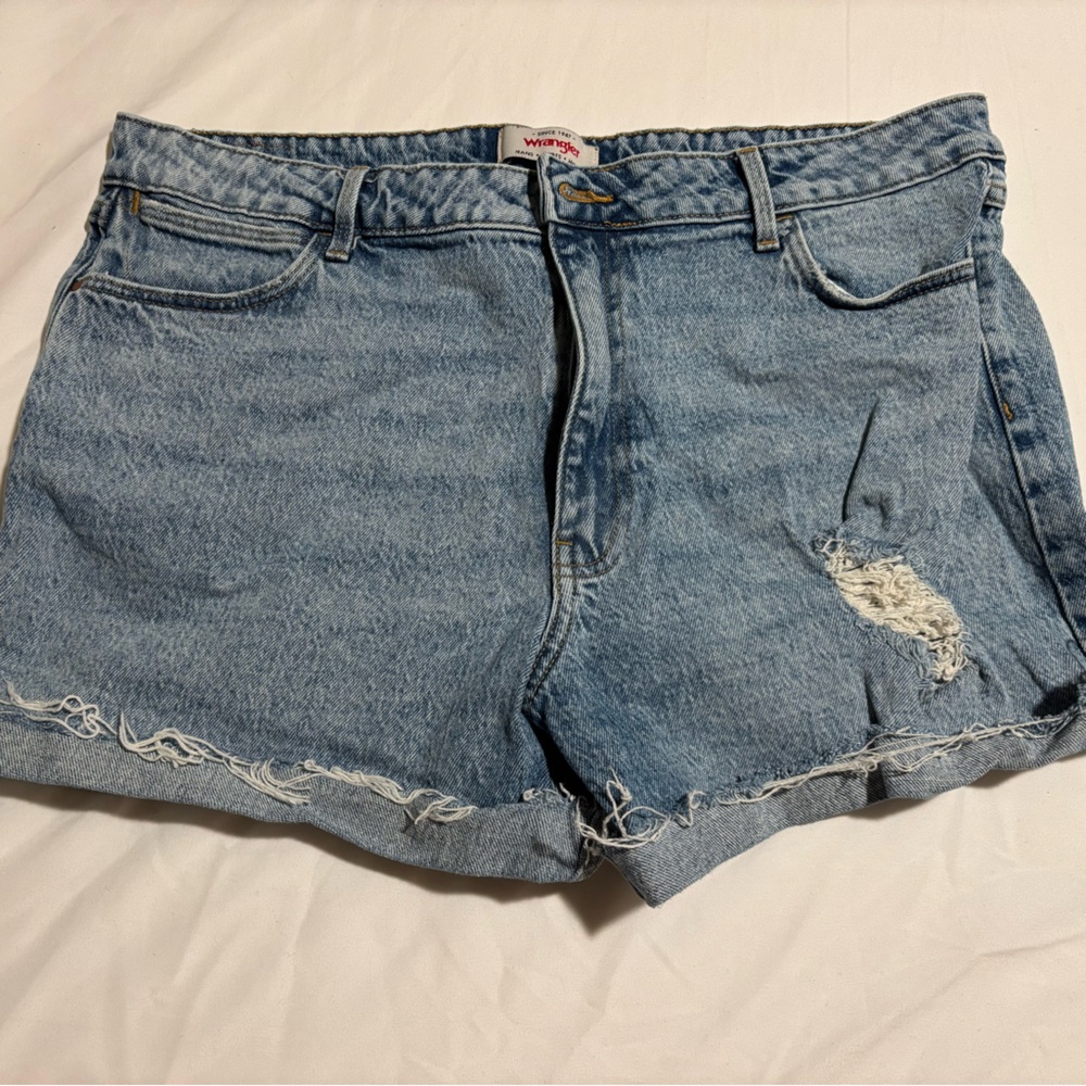 Blue wrangler shorts